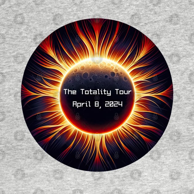 Solar Eclipse Totality Tour 2024 Two-Sided Light Colors Design T-Shirt by ninistreasuretrove